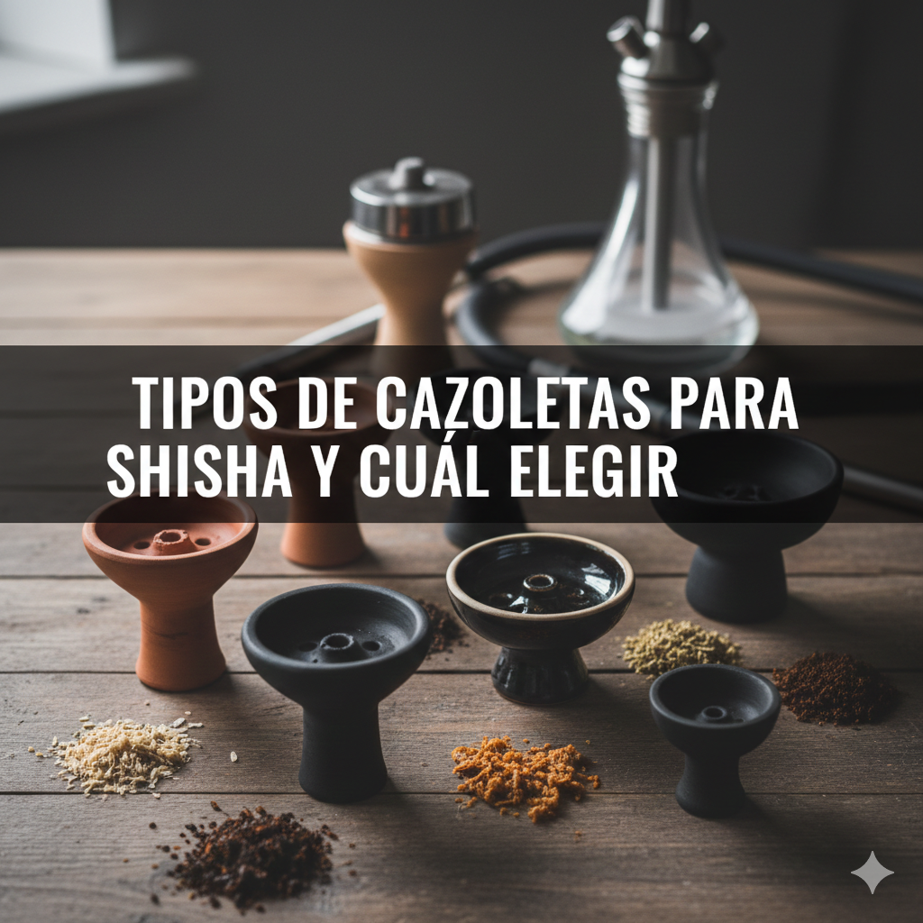 TIPOS DE CAZOLETAS PARA SHISHA Y CUÁL ELEGIR