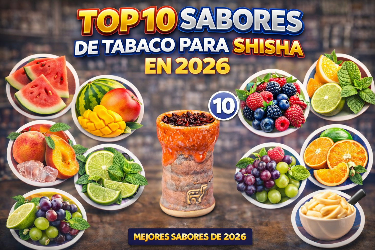 TOP 10 SABORES DE TABACO PARA SHISHA EN 2026