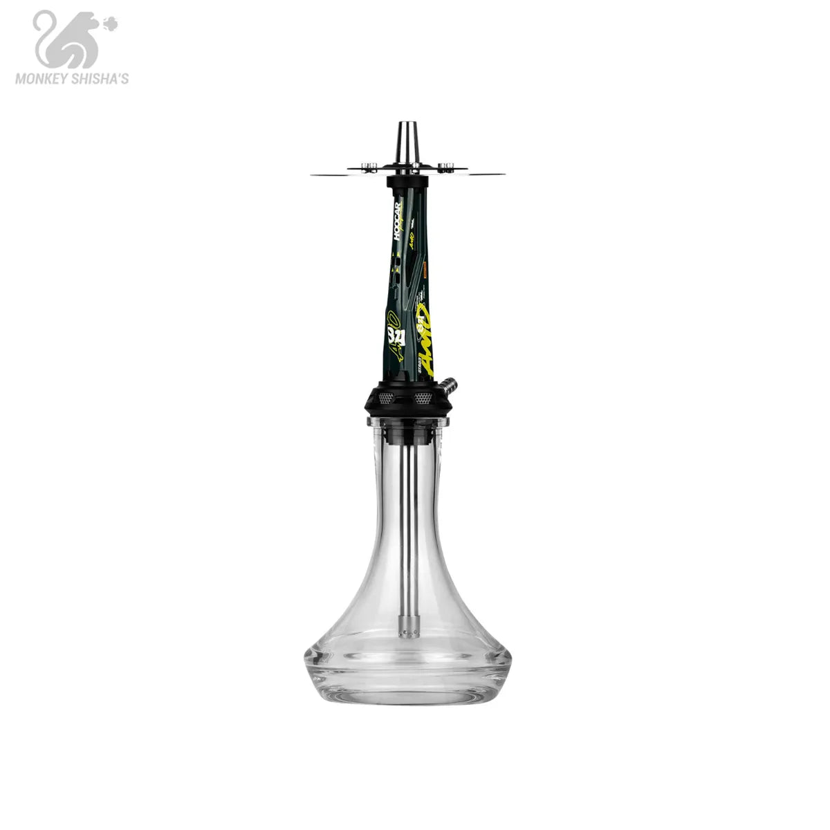 Detalle del plato de la cachimba Amotion Valve con forma de disco de freno - Monkey Shisha's