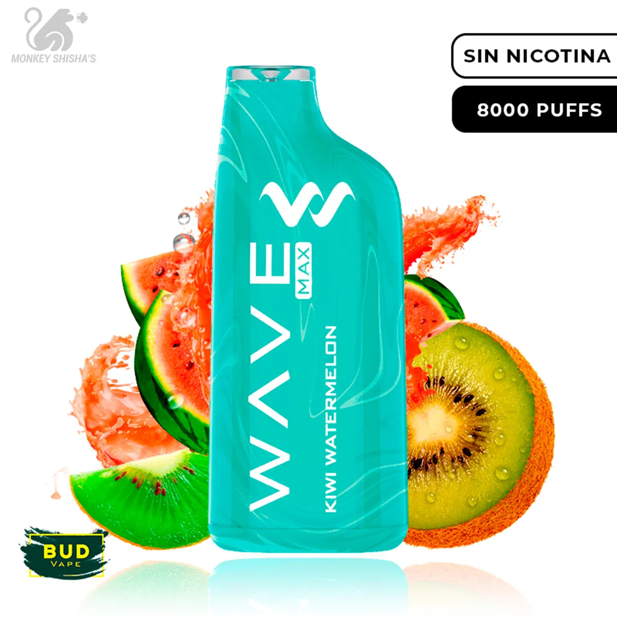 POD WAVE MAX 8000 BUD VAPE (DESECHABLE) - Monkey Shisha's