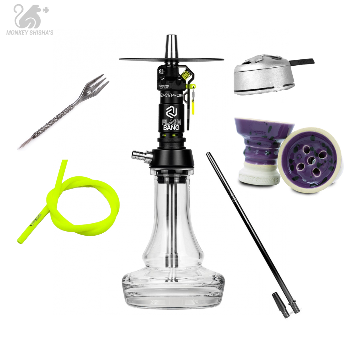 PACK MONKEY SHISHA'S CACHIMBA AMOTION FLASHBANG