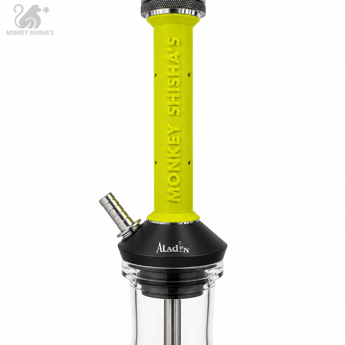 CACHIMBA ALADIN EPOX 425 x MONKEY SHISHA'S — Mástil Impreso en 3D | Edición Exclusiva - Vista lateral | Aladin