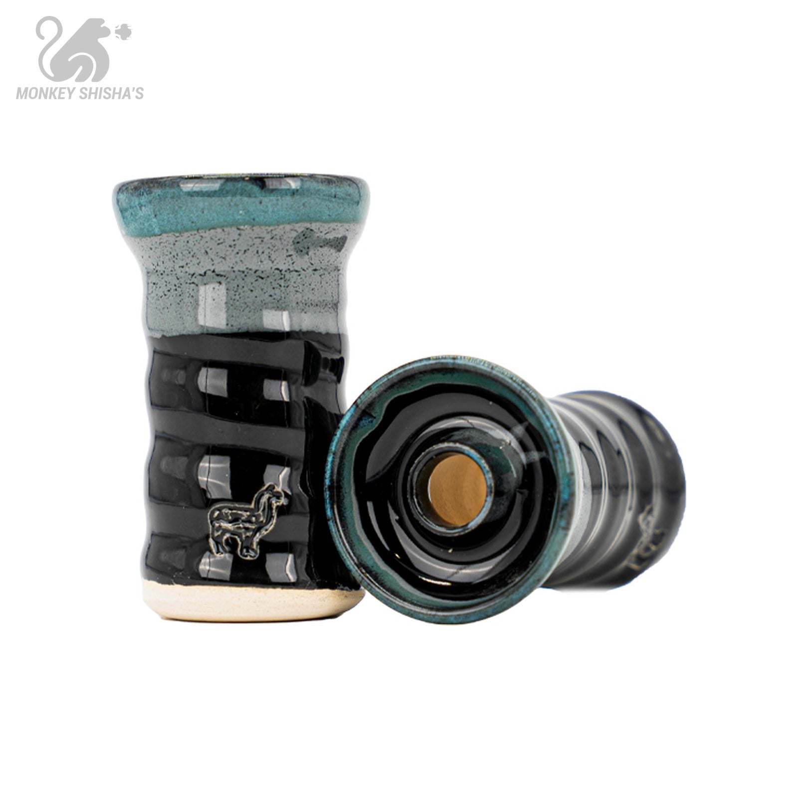 Cazoleta Alpaca Suri Black Blue - Monkey Shisha's