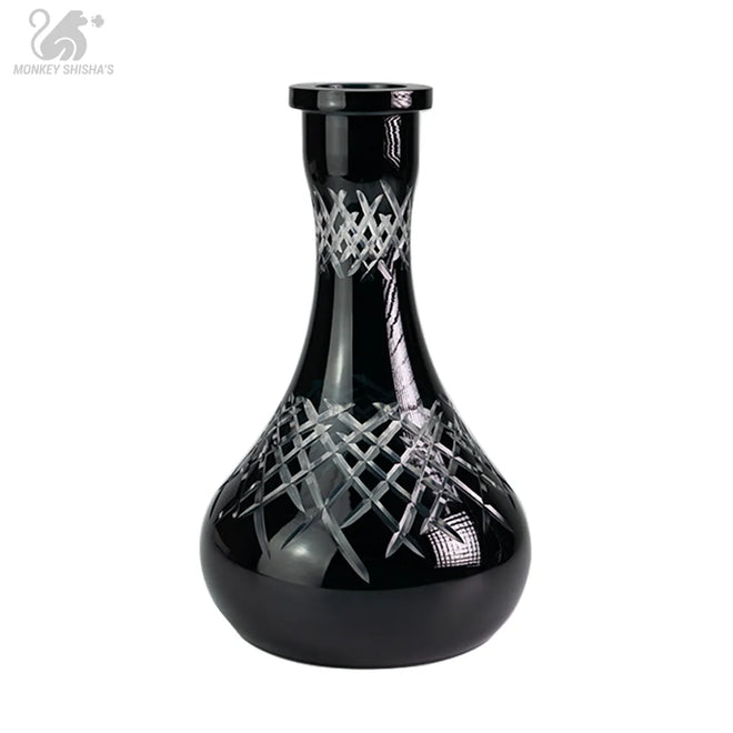 BASE CRISTAL TALLADA DARK ICE BY MR. SHISHA - Monkey Shisha's