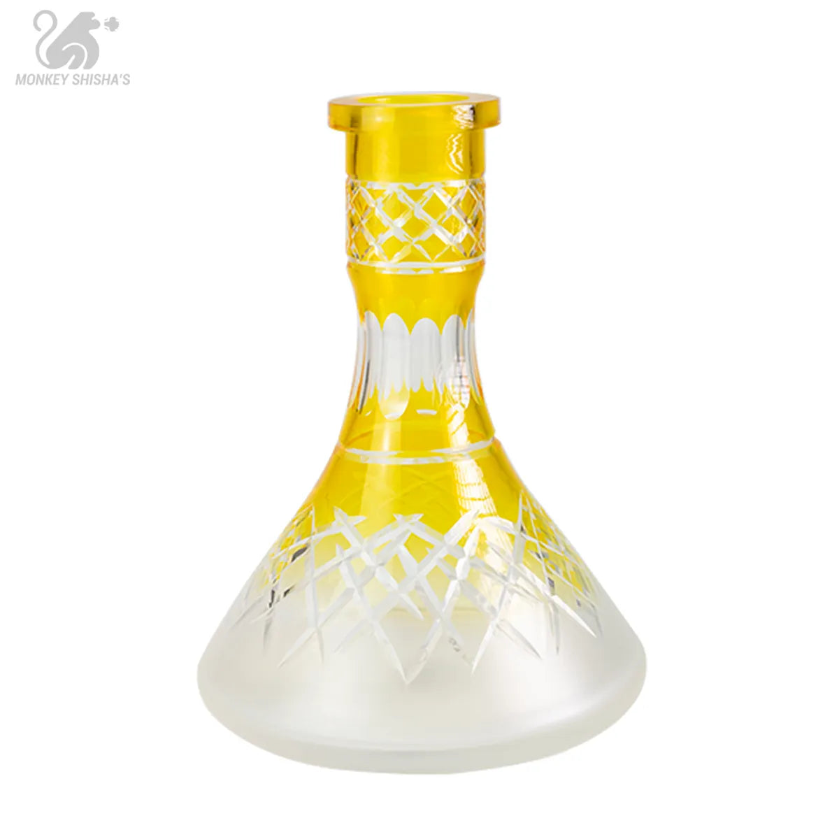 BASE CRISTAL TALLADA GOLD ICE BY MR. SHISHA - Monkey Shisha's