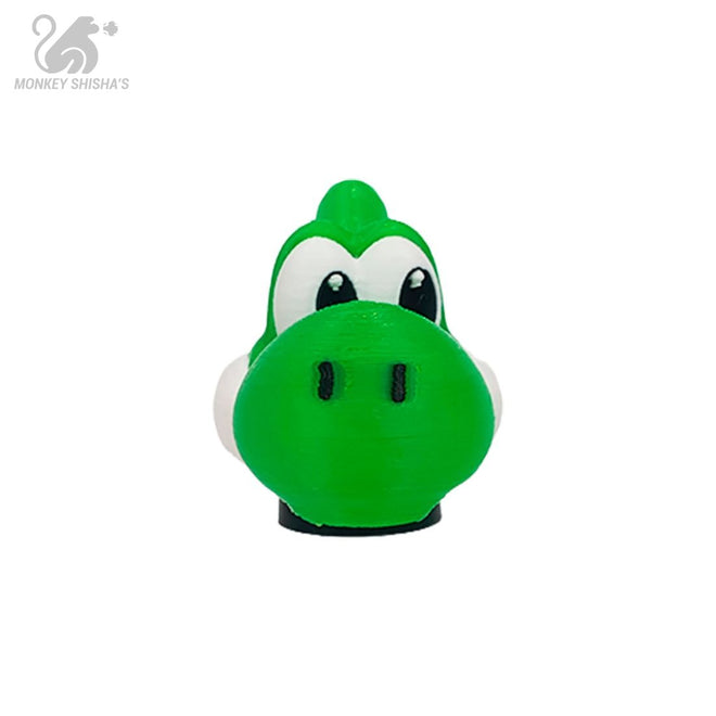 Boquilla 3D HC Dino Verde con forma de dinosaurio para cachimba - Monkey Shisha's