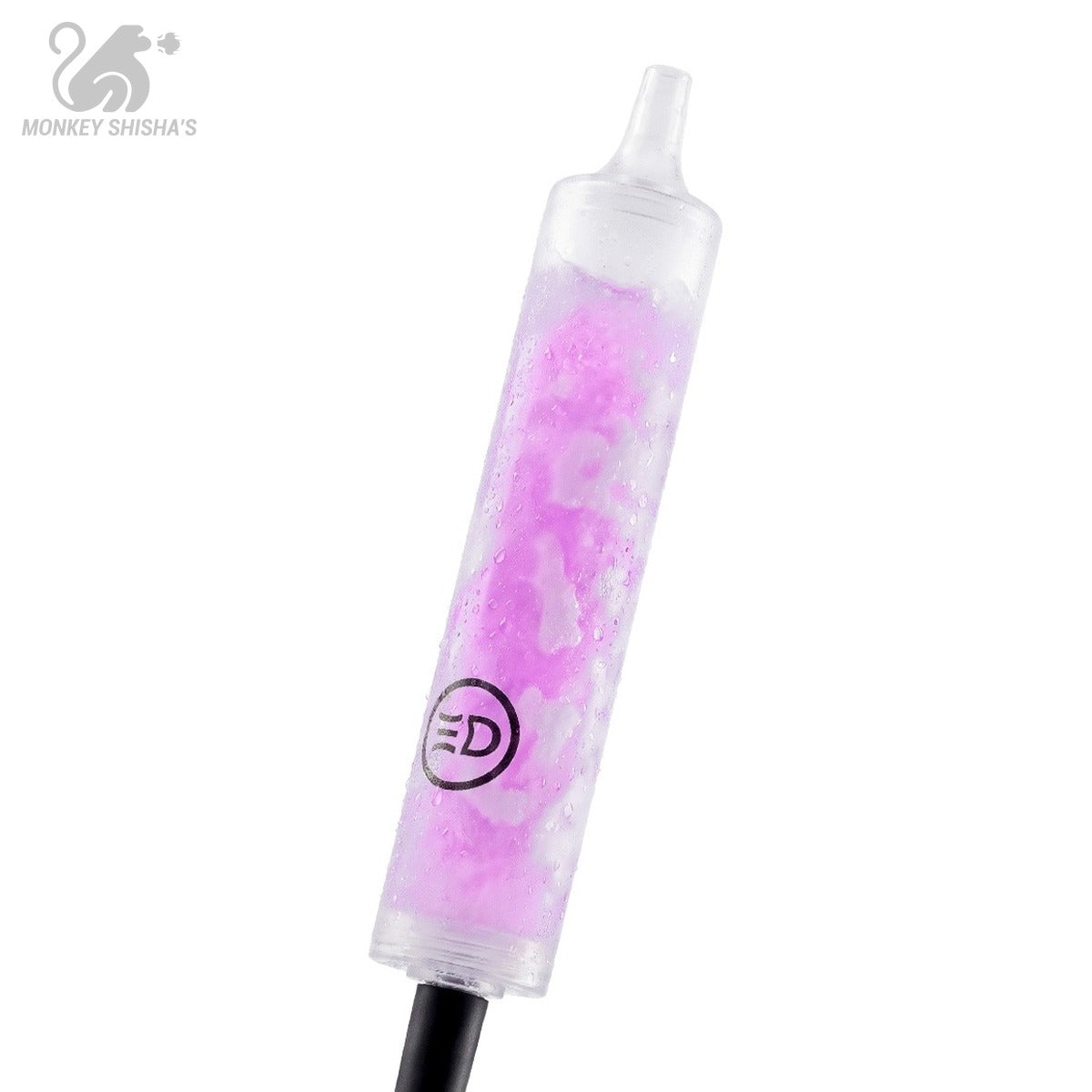 Boquilla Ice Bazooka Yeti rosa con cápsula de gel refrigerante - Monkey Shisha's