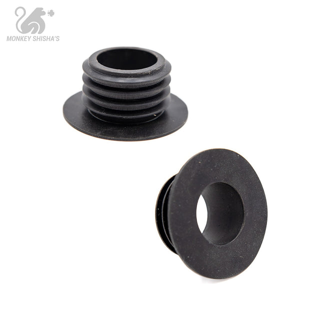 Conector base tradicional 4,5 cm negro para cachimba - Monkey Shisha's