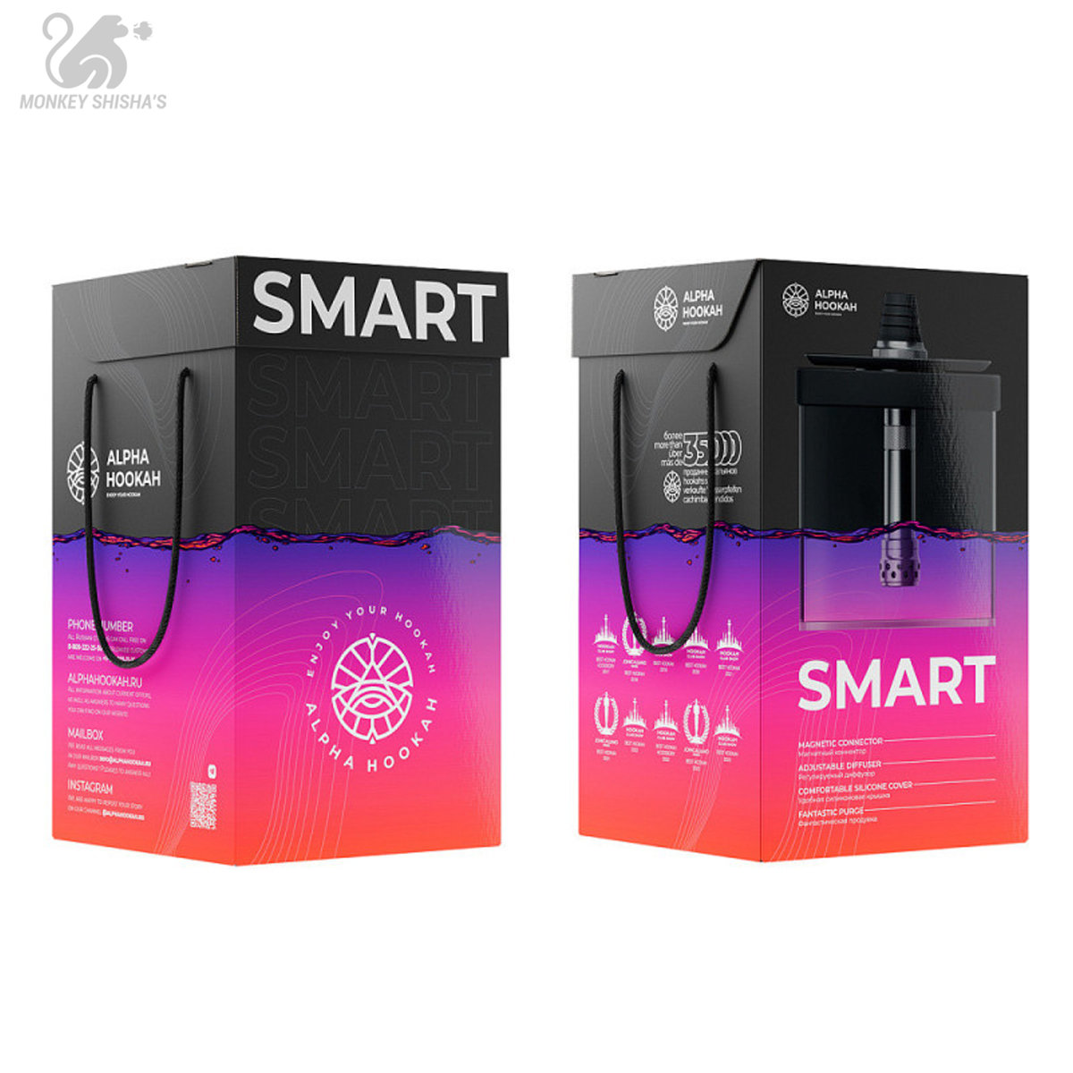 Difusor desmontable de la cachimba Alpha Smart Exzo - Monkey Shisha's