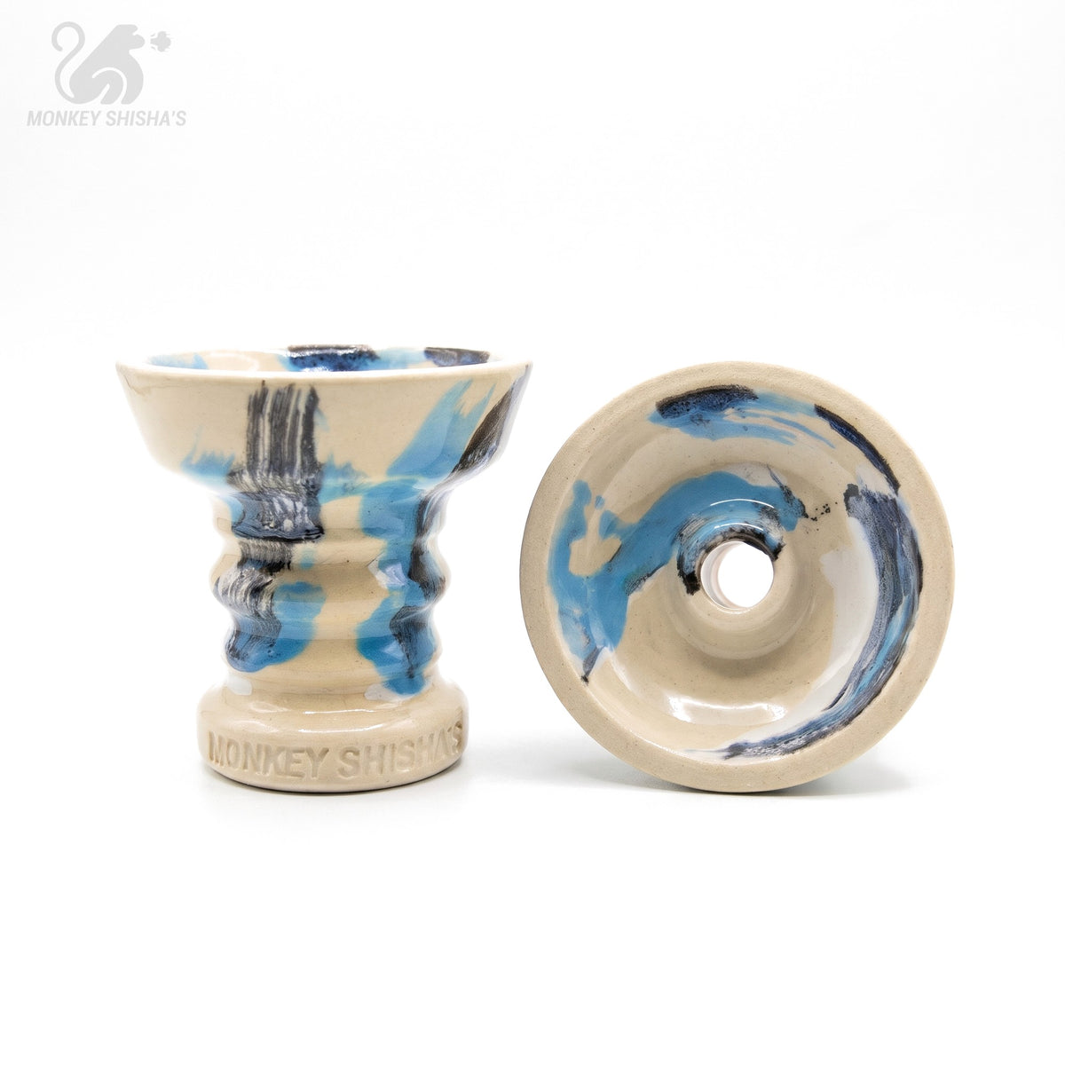 Cazoleta Fibo Brush Phunnel Gen 2 Ocean Splash (lateral y boca) - Monkey Shisha's