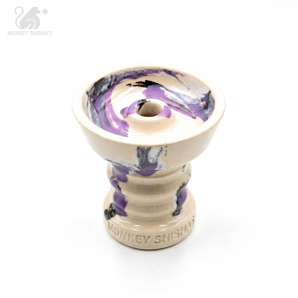 Cazoleta Fibo Brush Phunnel Gen 2 Violet Splash (boca) - Monkey Shisha's