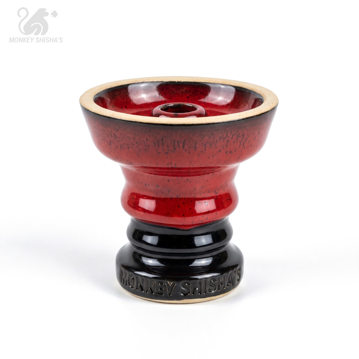 Cazoleta Fibo Dip Phunnel Lava Red (lateral) - Monkey Shisha's