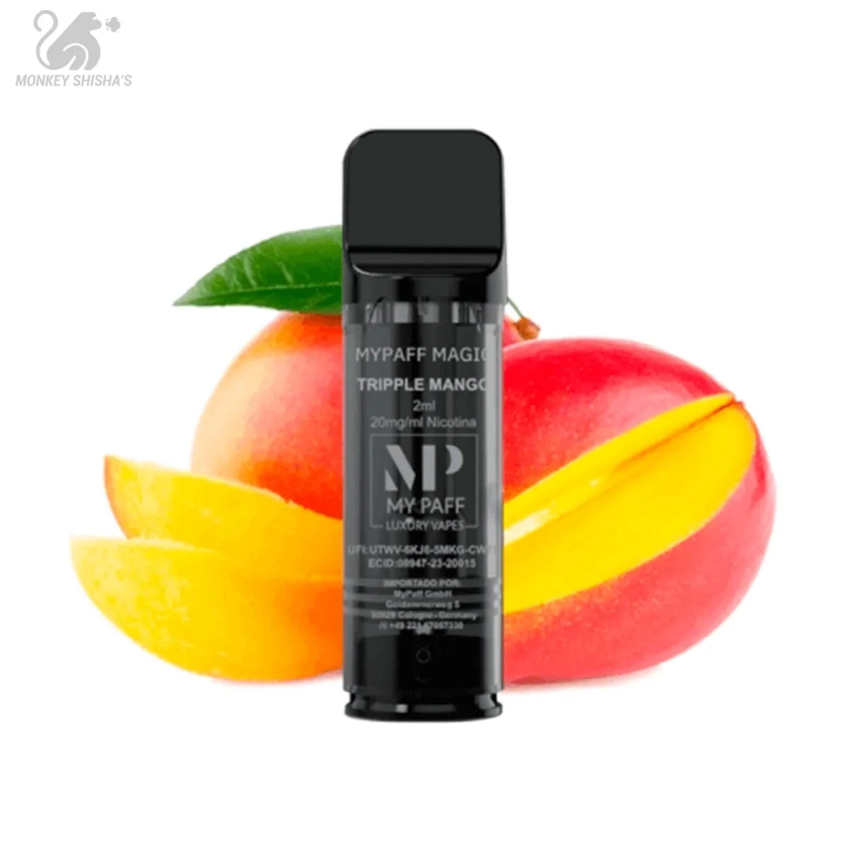 CARTUCHO MY PAFF POD 20mg - Monkey Shisha's