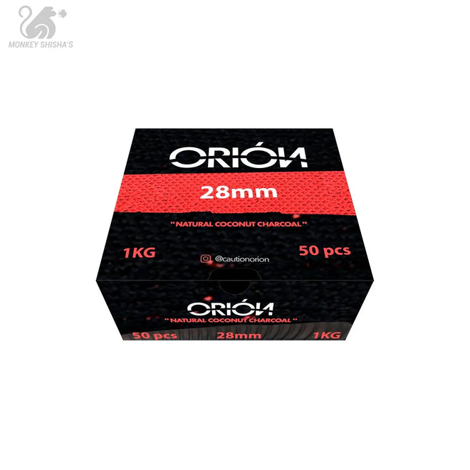 CARBÓN DE CACHIMBA ORION 1Kg 28mm - Monkey Shisha's