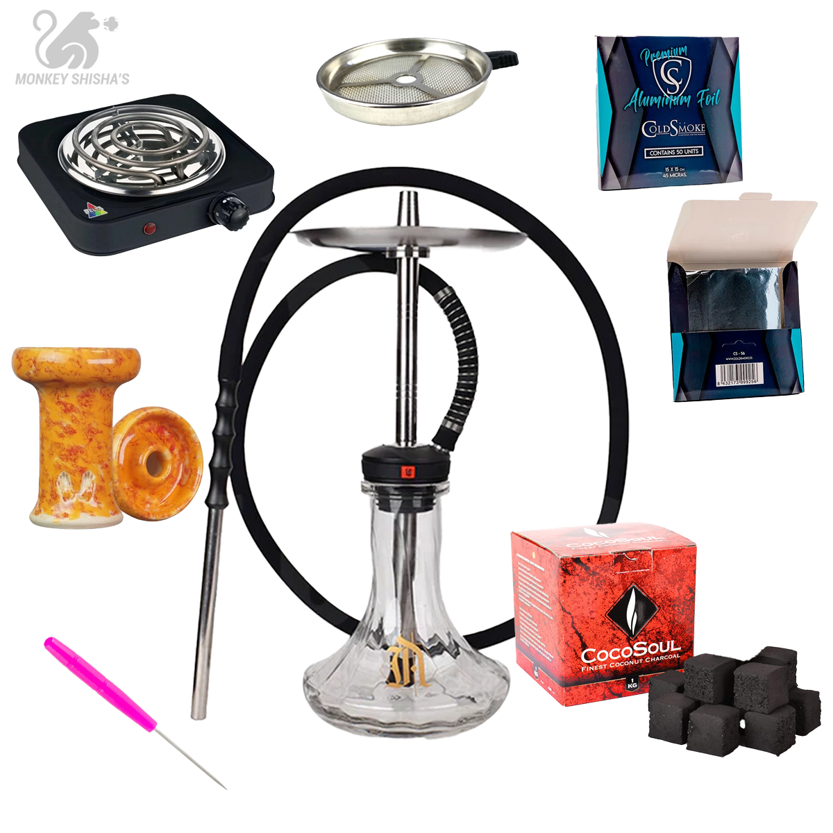 PACK MONKEY SHISHA'S ANIMALESYS WOLF - Vista principal | Monkey Shisha's