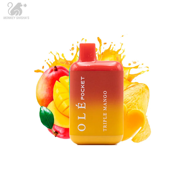 OLÉ POCKET 20MG 800 PUFFS (DESECHABLES) - Monkey Shisha's