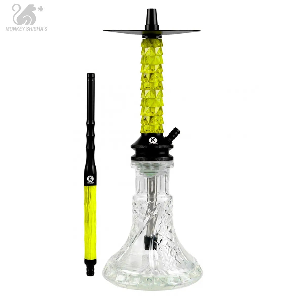 Detalle del mástil de resina de la cachimba K-Lada Radikal XL - Monkey Shisha's