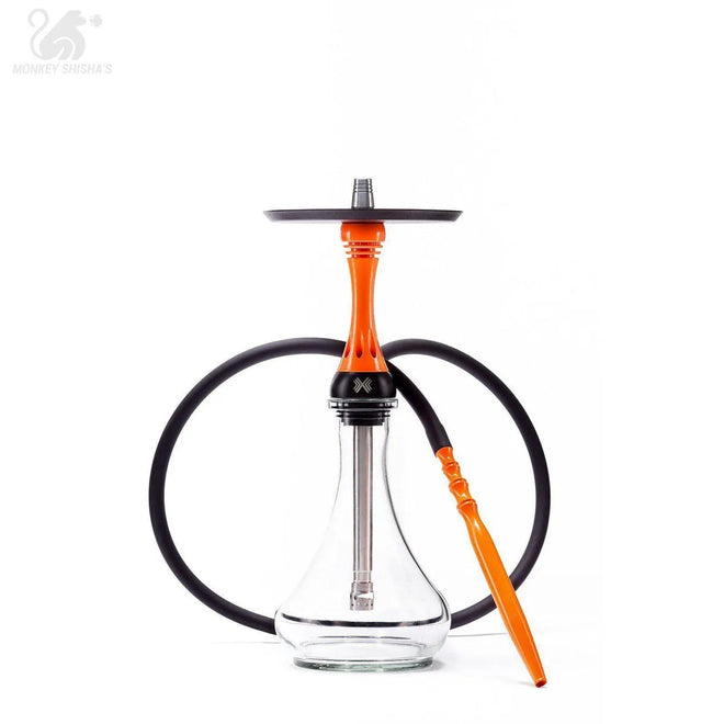 ALPHA HOOKAH MODEL X ORANGE CLEAR - Monkey Shisha's