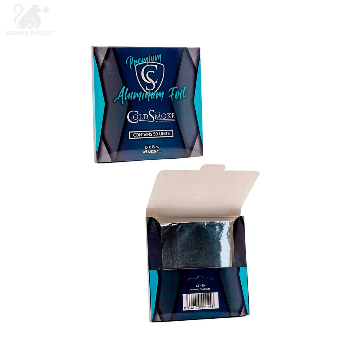 ALUMINIO LAMINAS 45 micras15x15 - Monkey Shisha's