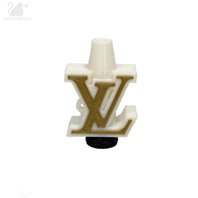 BOQUILLA 3D LV Dorado Blanco - Monkey Shisha's