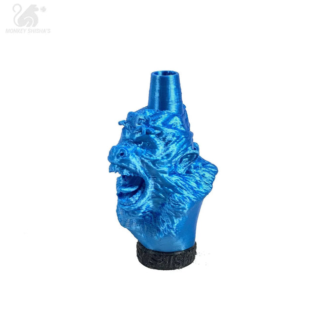 BOQUILLA 3D MONKEY SHISHA'S III Blue Fluor - Monkey Shisha's
