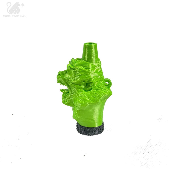 BOQUILLA 3D MONKEY SHISHA'S III Green Fluor - Monkey Shisha's
