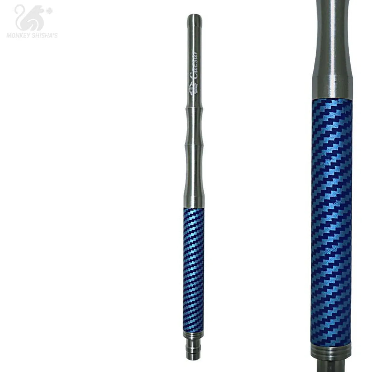 BOQUILLA CAESAR ALU CARBON 29cm - Monkey Shisha's