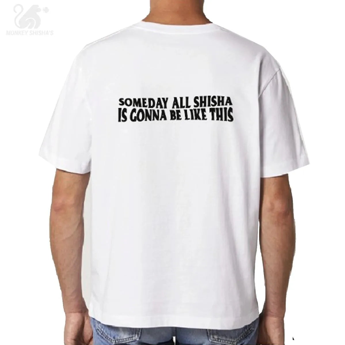 CAMISETA MONKEY SHISHA'S OVERSIZED BLANCO - Monkey Shisha's