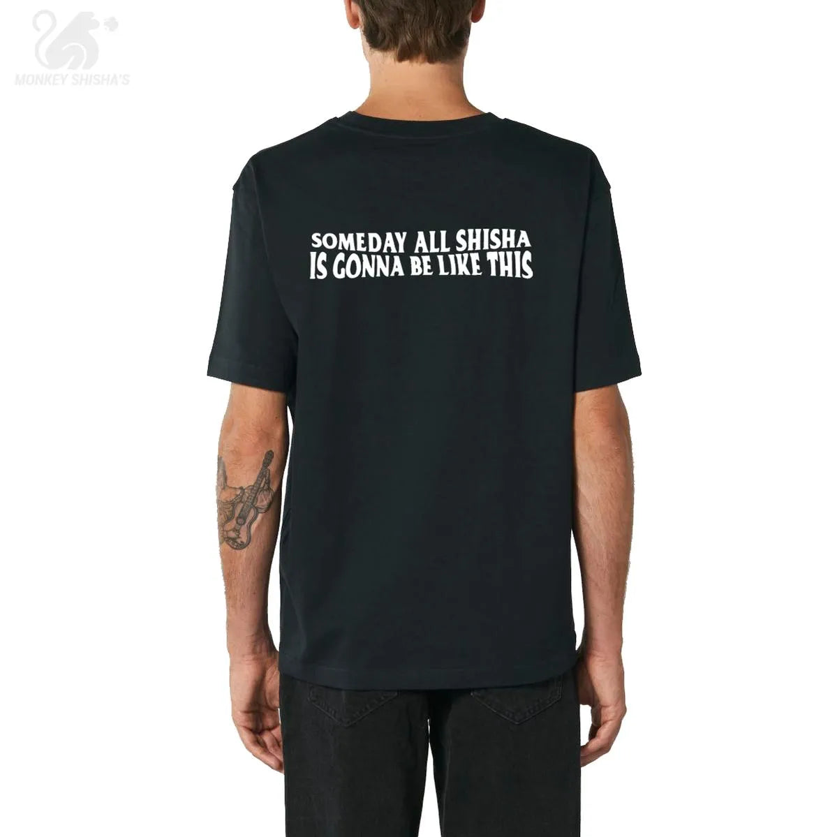 CAMISETA MONKEY SHISHA'S OVERSIZED NEGRO - Monkey Shisha's