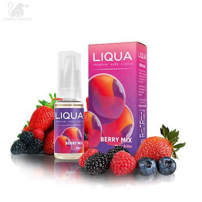 LIQUA BERRY MIX 10ML 00MG - Monkey Shisha's