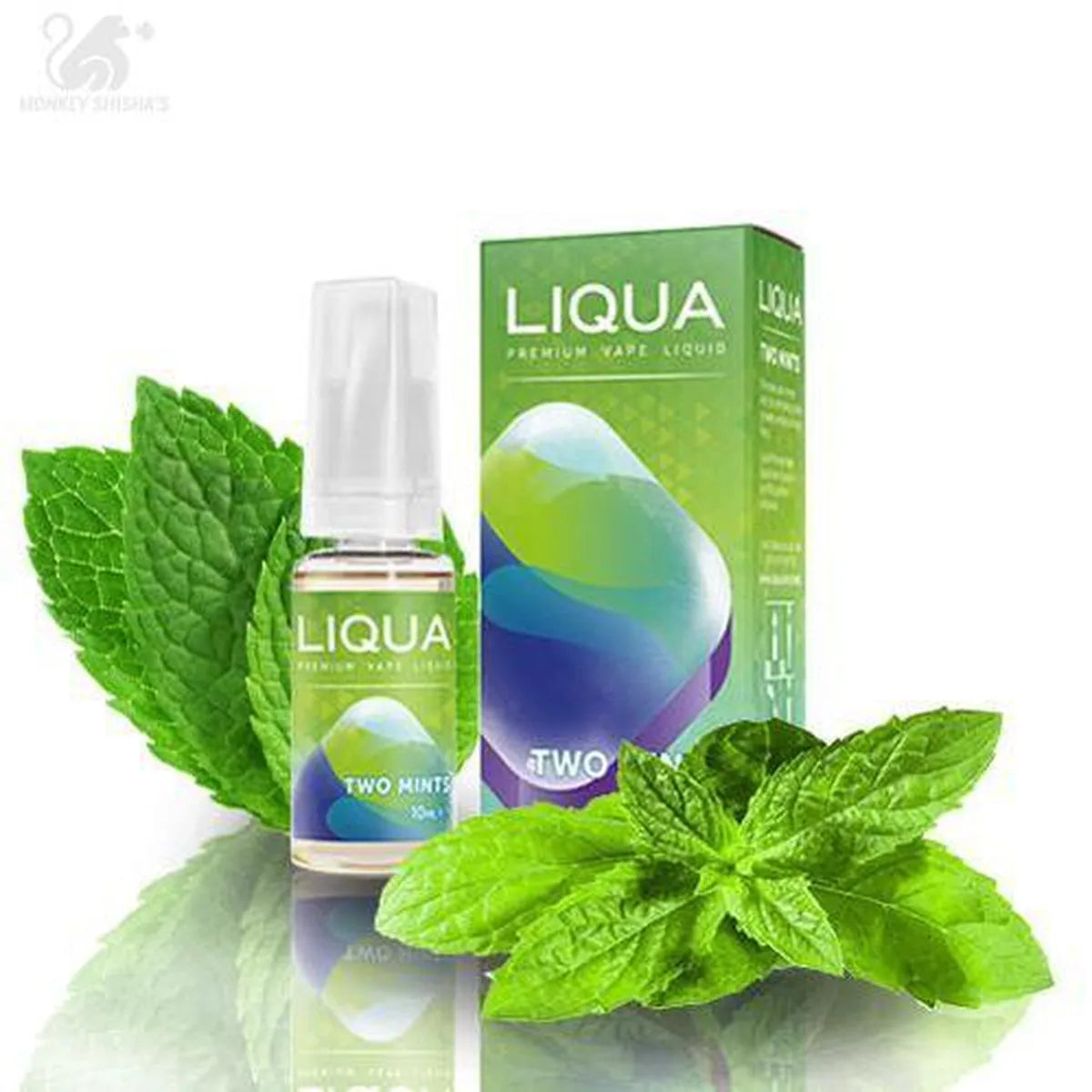 LIQUA TWO MINTS 10ML 00MG - Monkey Shisha's