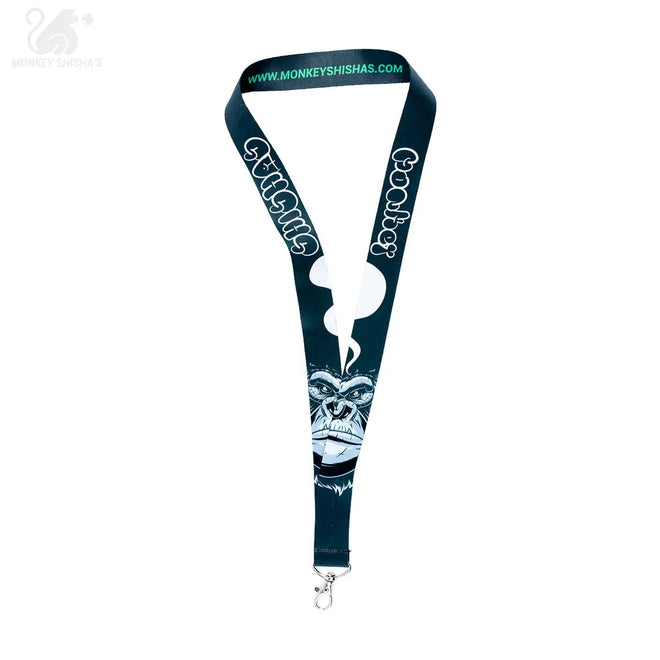 Lanyard Monkey Shisha's Mono Gris - Monkey Shisha's