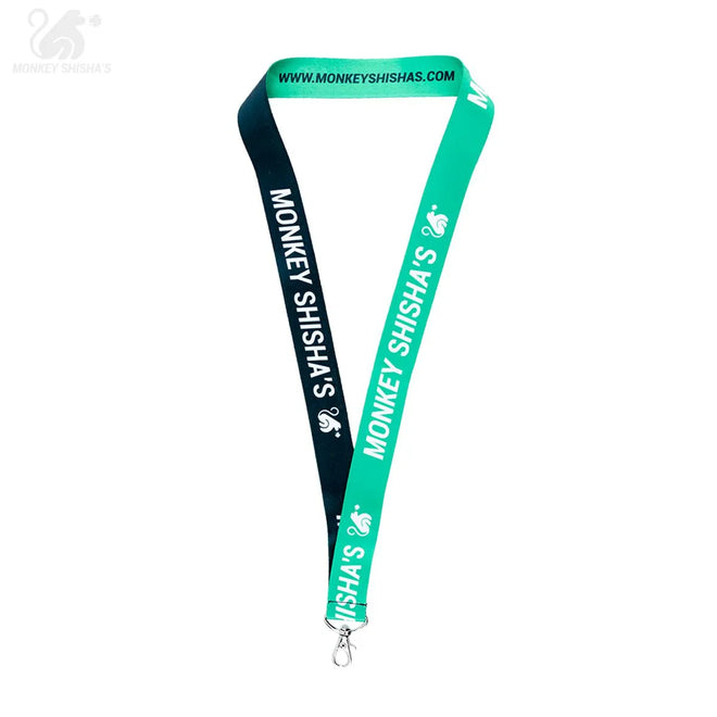 Lanyard Monkey Shisha's Verde/Negro - Monkey Shisha's