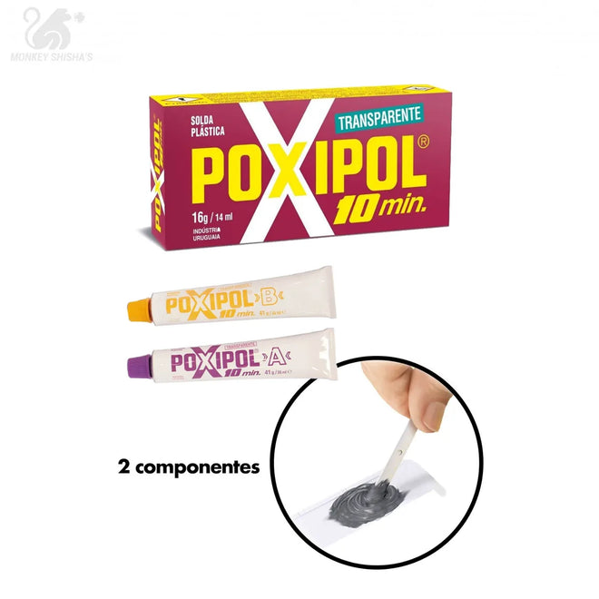 POXIPOL – Pegamento 2 componentes 10 min. 16 gr. - Monkey Shisha's