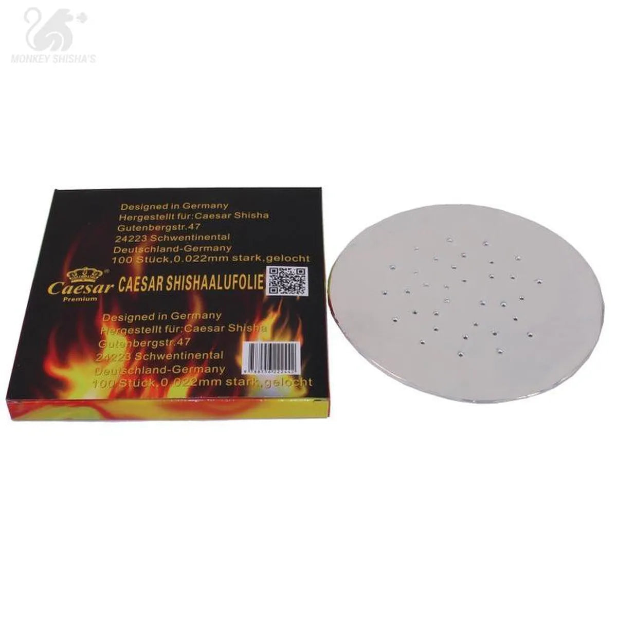 Pack de 100 laminas de aluminio Caesar - Monkey Shisha's