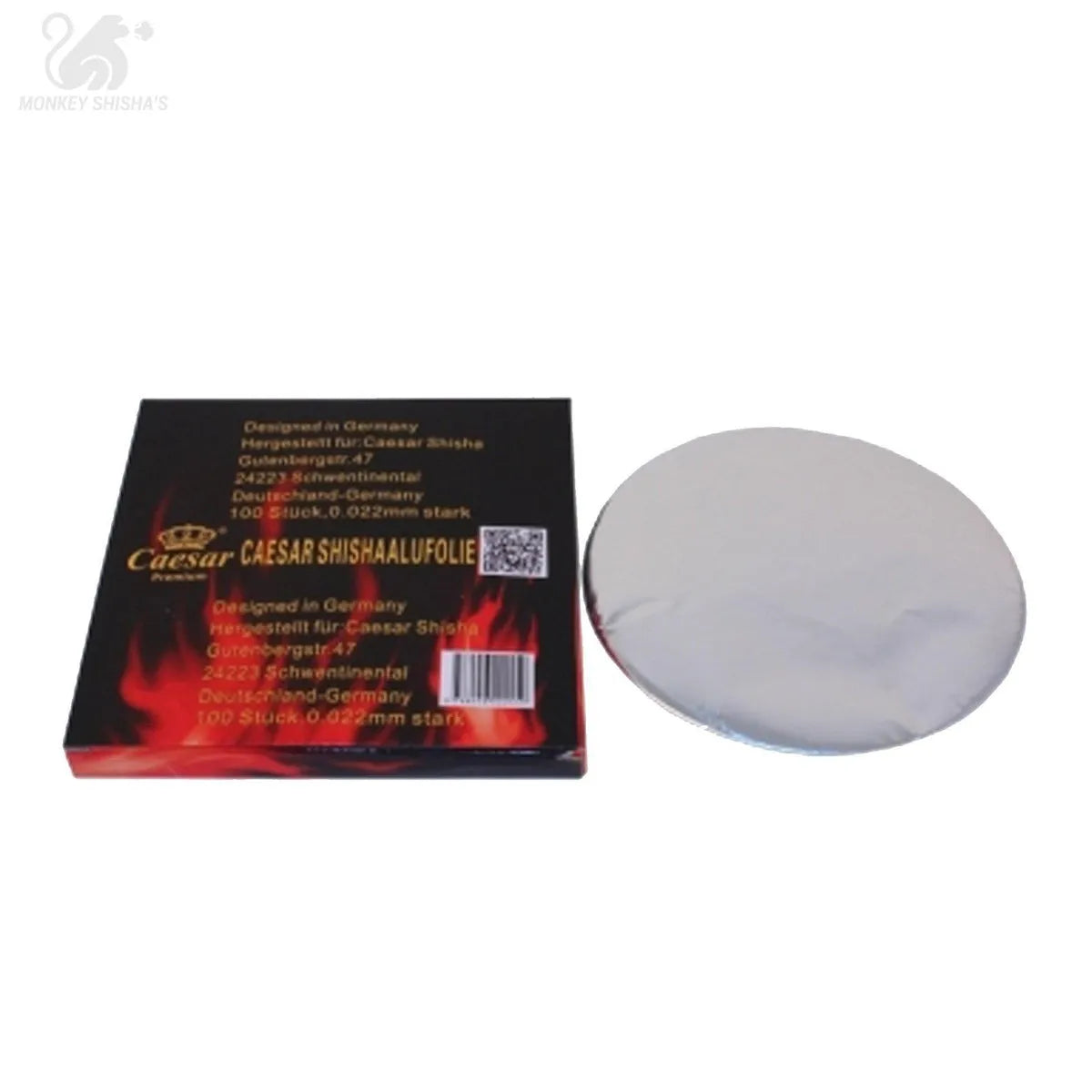 Pack de 100 laminas de aluminio Caesar - Monkey Shisha's
