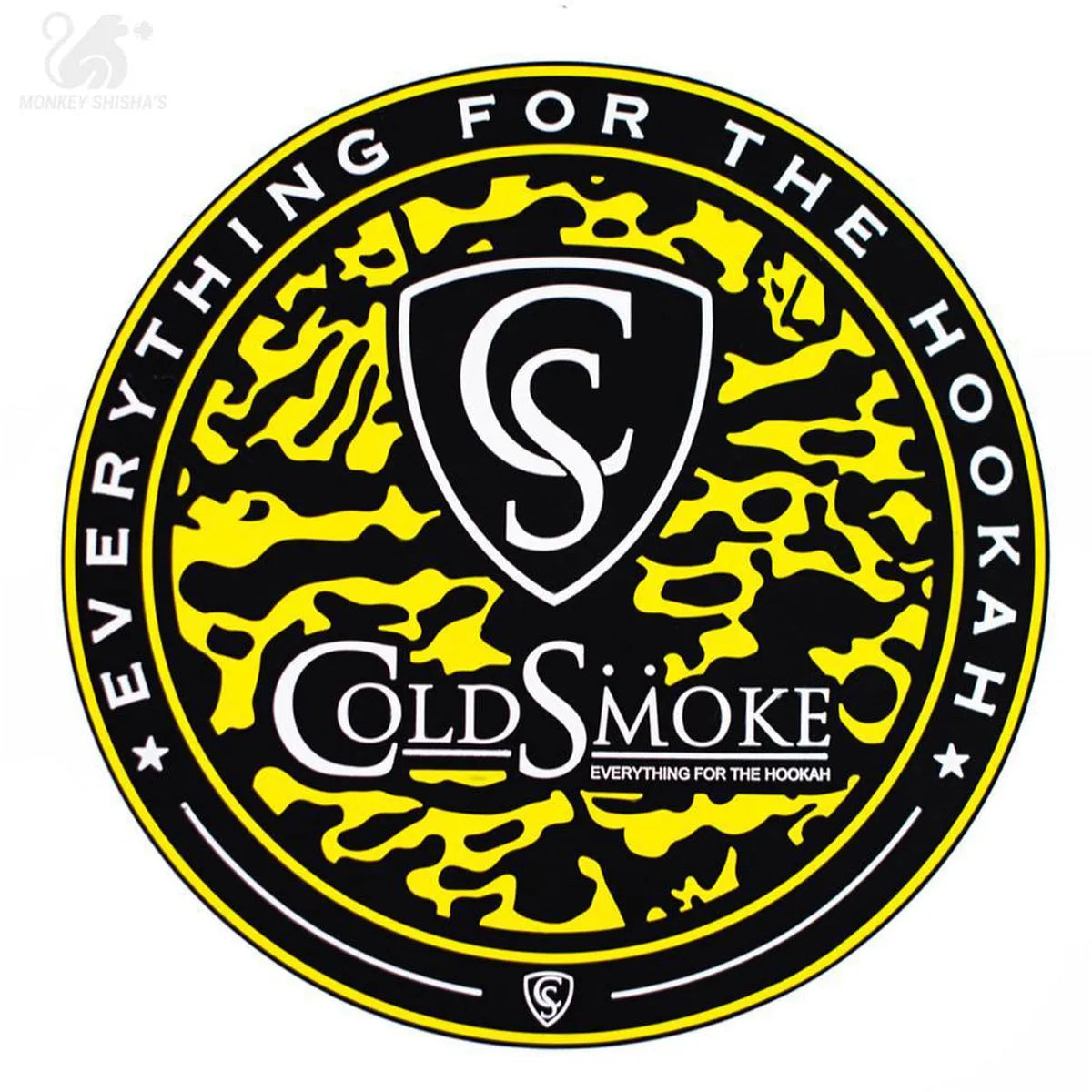 TAPETE SILICONA COLD SMOKE YELLOW - Monkey Shisha's