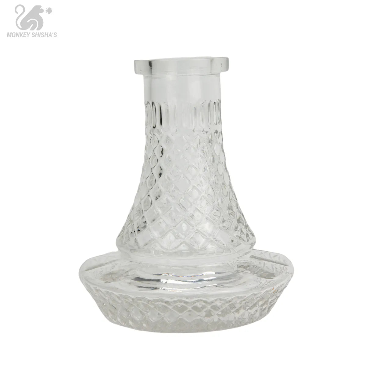 BASE MINI RUSA TRANSPARENT TILLED - Monkey Shisha's