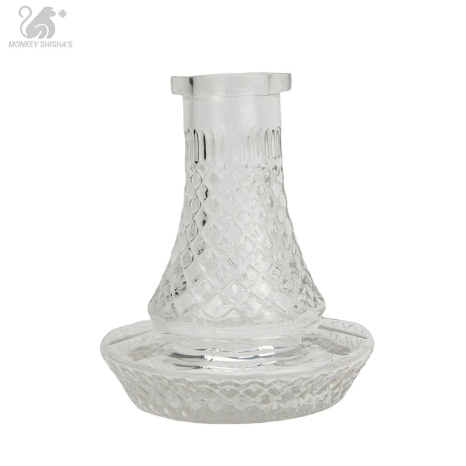 BASE MINI RUSA TRANSPARENT TILLED - Monkey Shisha's