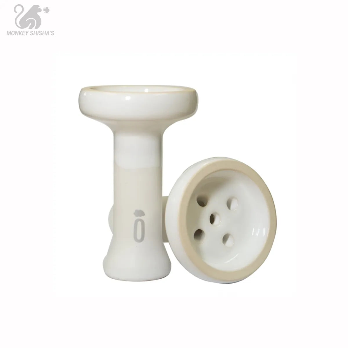 OBLAKO X DOOSHA KILLER GLAZED BOWL WHITE - Monkey Shisha's